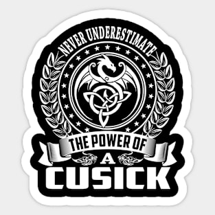 CUSICK Sticker